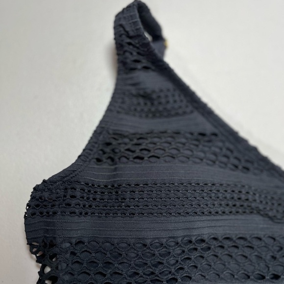 Bleu Rod Beattie Black Crocheted One Piece Swimsuit, size 16W - Picture 7 of 17